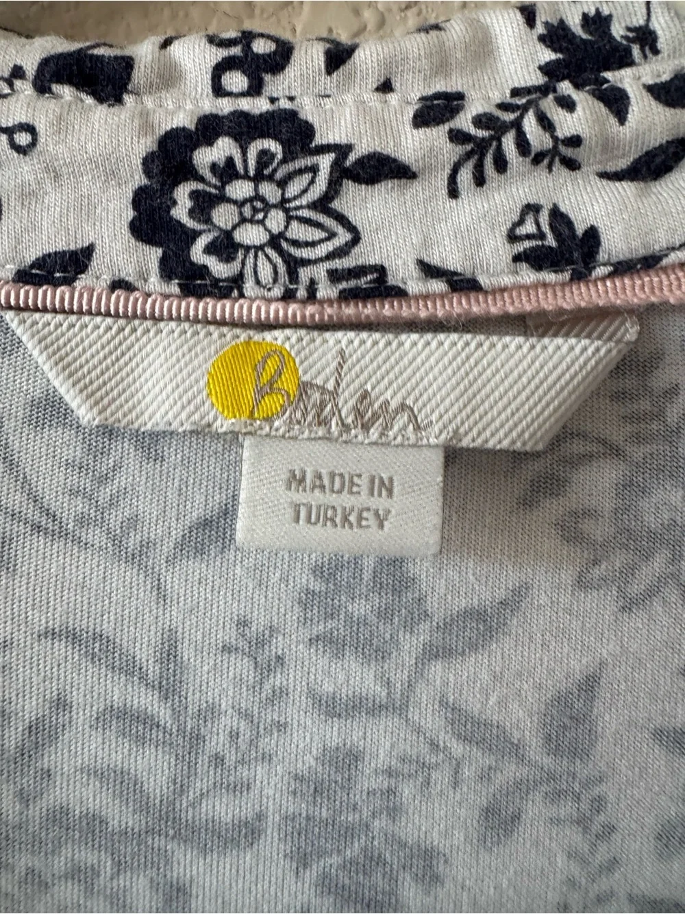 Boden Black and White Floral Midi Shirt Dress 16/18 Long - Picture 4 of 11